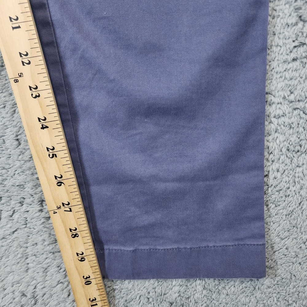 J Crew 770 Straight Pants Mens 30x32 Chinos Blue Stretch Cotton Casual Minimal - Picture 8 of 10